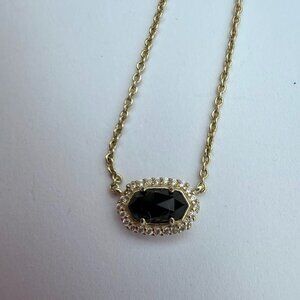 Kendra Scott Chelsea Necklace with Black Stone